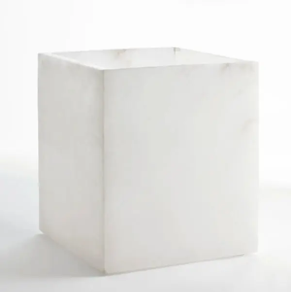Alabaster Wastebasket – Natural