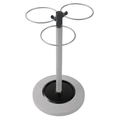 Alba™ Flower Umbrella Stand, Black/Silver
