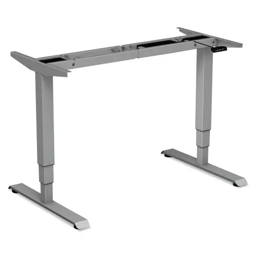 Alera® AdaptivErgo Sit-Stand 3-Stage Electric Height-Adjustable Table Base with Memory Control, Gray