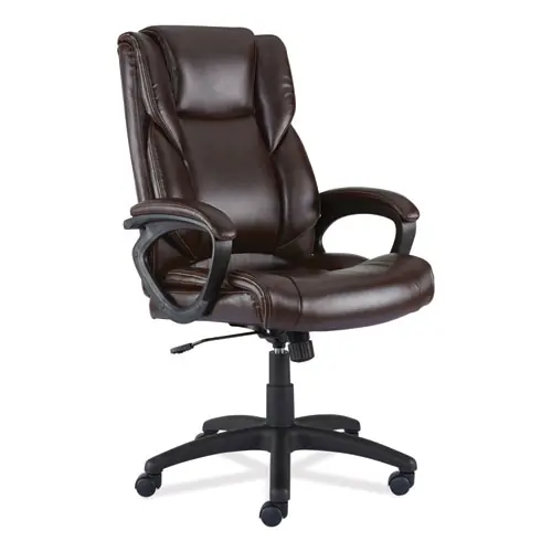 Alera® Alera Brosna Series Mid-Back Task Chair, Supports Up to 250 lb, 18.15" to 21.77" Seat Height, Brown Seat/Back, Brown Base