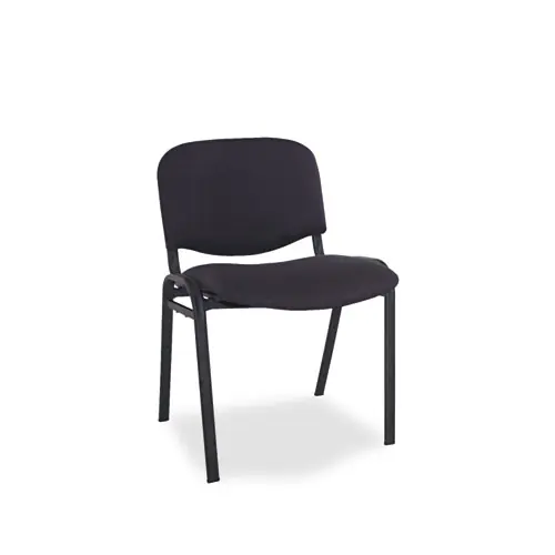 Alera® Alera Continental Series Stacking Chairs, Supports Up to 250 lb, 19.68" Seat Height, Black, 4/Carton