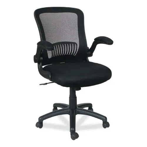 Alera® Alera EB-E Series Swivel/Tilt Mid-Back Mesh Chair, Black, Supports Up to 275 lb