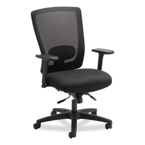 Alera® Alera Envy Series Mesh Mid-Back Multifunction Chair, Supports Up to 250 lb, Black