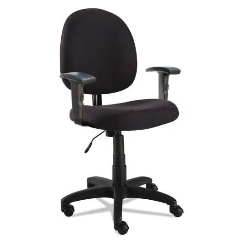 Alera® Alera Essentia Series Swivel Task Chair with Adjustable Arms, Supports Up to 275 lb, Black