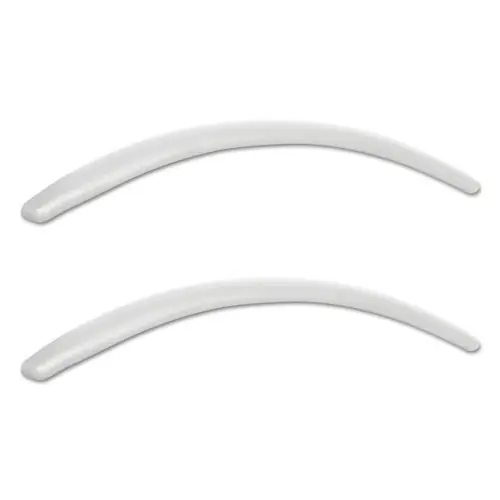 Alera® Alera Neratoli Series Replacement Arm Pads for Alera Neratoli Series Chairs, Faux Leather, White, 2/Set