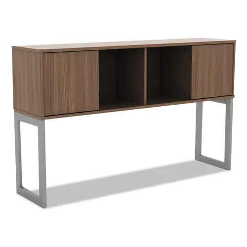 Alera® Alera Open Office Desk Series Hutch, Modern Walnut