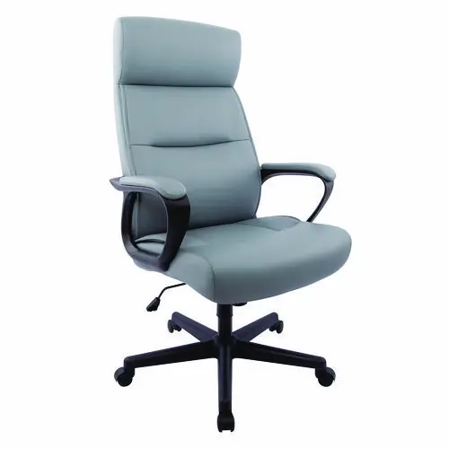 Alera® Alera Oxnam Series High-Back Task Chair, Supports Up to 275 lb, 17.56 to 21.38 Seat Height, Gray Seat, Gray Back, Black Base