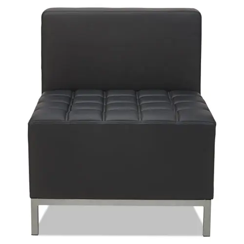 Alera® Alera QUB Series Armless L Sectional, Center Seat, Black