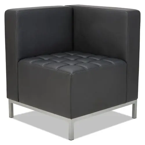 Alera® Alera QUB Series Corner Sectional, Black, 26.38" x 26.38" x 30.5"
