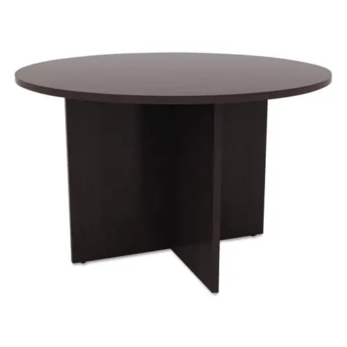 Alera® Alera Valencia Round Conference Table with Legs, 42" Diameter x 29.5h, Espresso