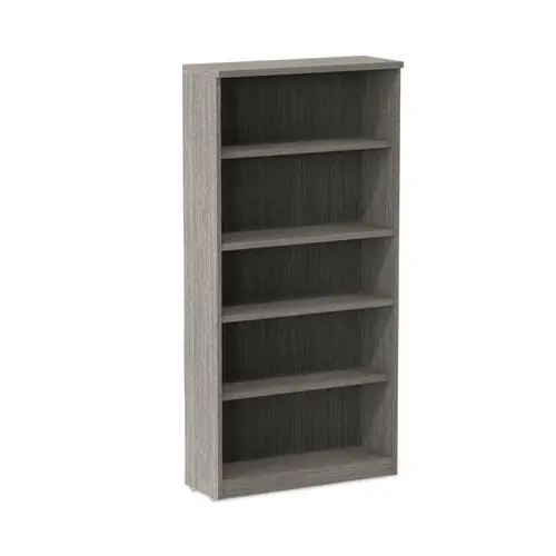 Alera® Alera Valencia Series Bookcase, Five-Shelf, Gray
