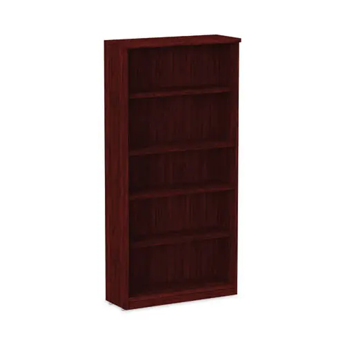 Alera® Alera Valencia Series Bookcase, Five-Shelf, Mahogany