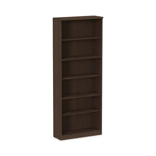 Alera® Alera Valencia Series Bookcase, Six-Shelf, 31.75"W x 14"D x 80.25"H, Espresso