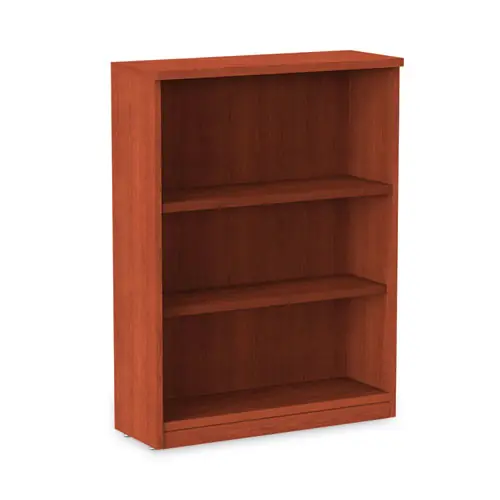 Alera® Alera Valencia Series Bookcase, Three-Shelf, 31.75w x 14d x 39.38h, Med Cherry