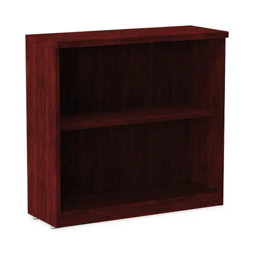 Alera® Alera Valencia Series Bookcase, Two-Shelf, Mahogany