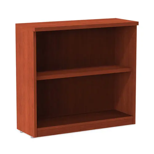 Alera® Alera Valencia Series Bookcase, Two-Shelf, Medium Cherry, 31.75"W x 14"D x 29.5"H