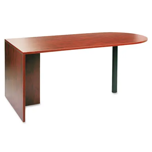 Alera® Alera Valencia Series D-Top Desk, Medium Cherry, 71"W x 35.5"D x 29.63"H