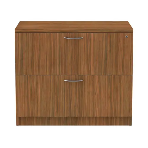 Alera® Alera Valencia Series Lateral File, 2 Legal/Letter-Size File Drawers, Modern Walnut