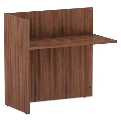 Alera® Alera Valencia Series Reversible Reception Return, Modern Walnut