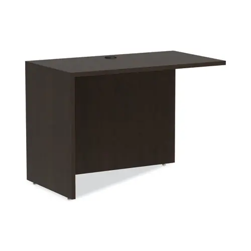 Alera® Alera Valencia Series Reversible Return/Bridge Shell, Espresso, 42"W x 23.63"D x 29.5"H