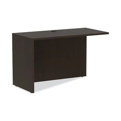 Alera® Alera Valencia Series Reversible Return/Bridge Shell, Espresso, 47.25"W x 23.63"D x 29.5"H