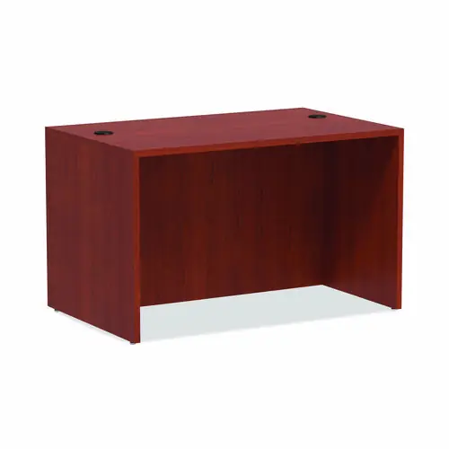 Alera® Alera Valencia Series Straight Front Desk Shell, Medium Cherry, 47.25"W x 29.5"D x 29.63"H