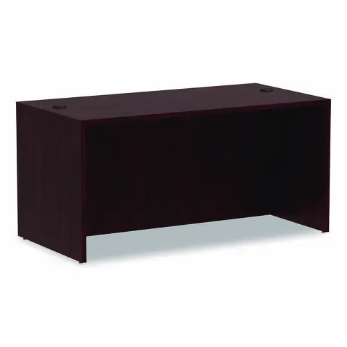 Alera® Alera Valencia Series Straight Front Desk Shell, Mahogany, 59.13" x 29.5" x 29.63"