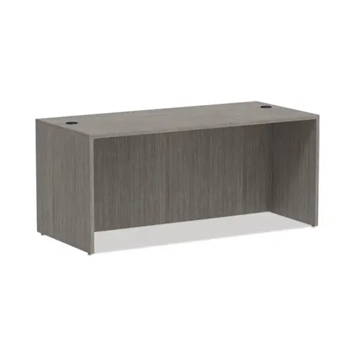 Alera® Alera Valencia Series Straight Front Desk Shell, 65" x 29.5" x 29.63", Gray