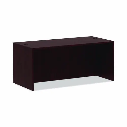 Alera® Alera Valencia Series Straight Front Desk Shell, Mahogany, 65"W x 29.5"D x 29.63"H