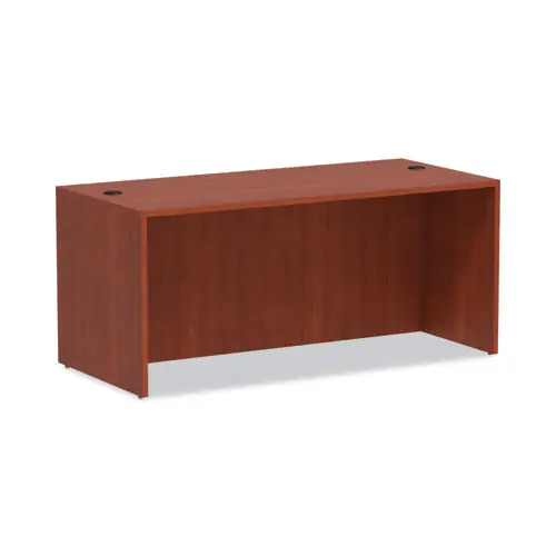 Alera® Alera Valencia Series Straight Front Desk Shell, Medium Cherry