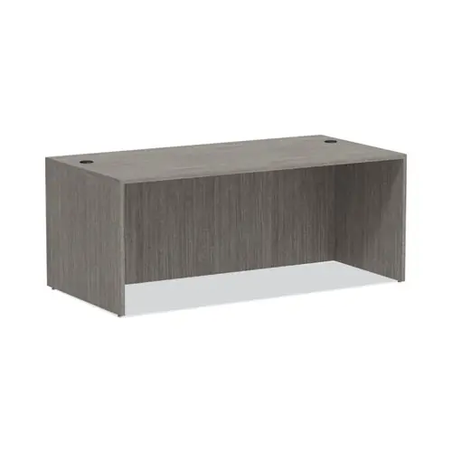Alera® Alera Valencia Series Straight Front Desk Shell, Gray, 71" x 35.5" x 29.63"