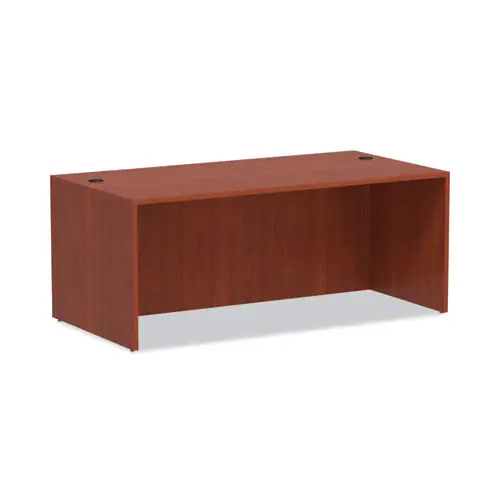 Alera® Alera Valencia Series Straight Front Desk Shell, 71" x 35.5" x 29.63", Medium Cherry