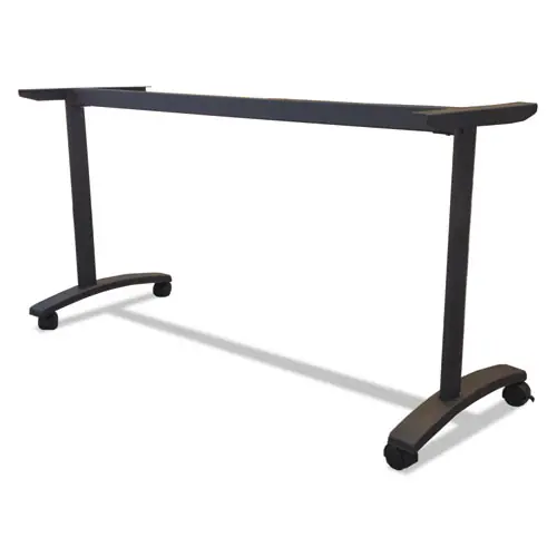 Alera® Alera Valencia Series Training Table T-Leg Base, Black, 54" W x 19.75" D x 28.5" H