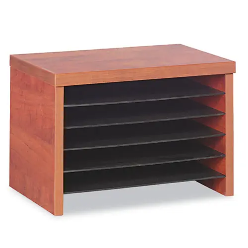 Alera® Alera Valencia Series Under-Counter File Organizer, 6 Sections, Cherry, 15.75" x 9.88" x 10.88"