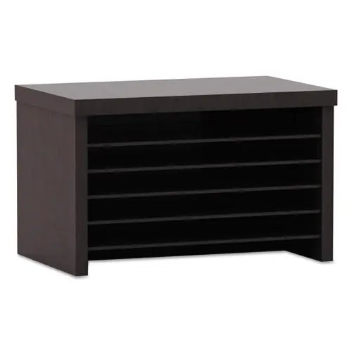 Alera® Alera Valencia Series Under-Counter File Organizer, 6 Sections, Espresso