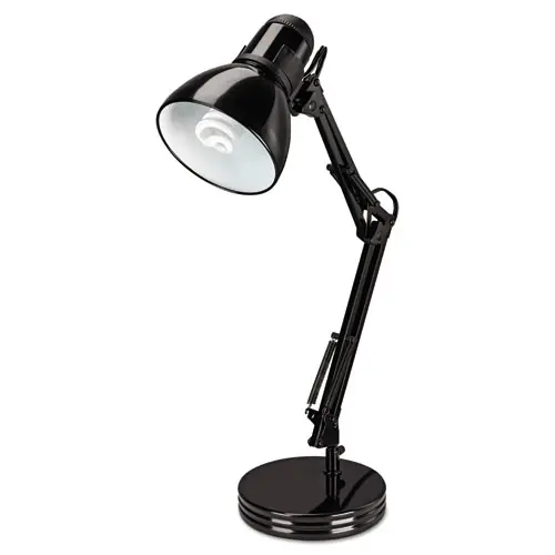 Alera® Architect Desk Lamp, Adjustable Arm, Black