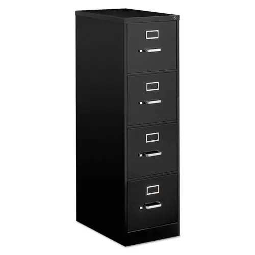 Alera® Economy Vertical File, 4 Letter-Size File Drawers, Black