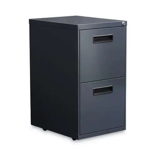 Alera® File Pedestal, 2-Drawer, Legal/Letter Size, Charcoal