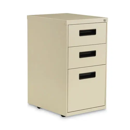 Alera® File Pedestal, 3-Drawer, Box/Box/File, Legal/Letter Size, Putty