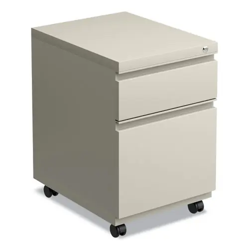 Alera® File Pedestal with Full-Length Pull, 2-Drawer Box/File, Legal/Letter, Putty