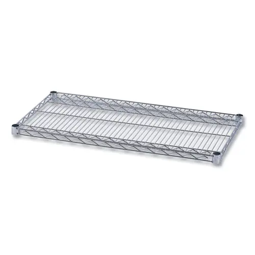 Alera® Industrial Wire Shelving Extra Wire Shelves, Silver, 2 Shelves/Carton