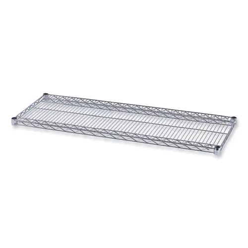 Alera® Industrial Wire Shelving Extra Wire Shelves, 48" x 18", Silver, 2 Shelves/Carton