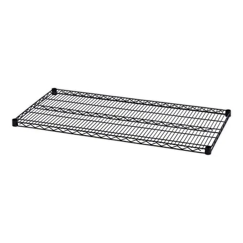 Alera® Industrial Wire Shelving Extra Wire Shelves, 48w x 24d, Black, 2 Shelves/Carton