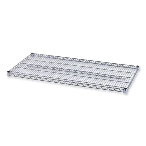 Alera® Industrial Wire Shelving Extra Wire Shelves, 48" x 24", Silver, 2 Shelves/Carton