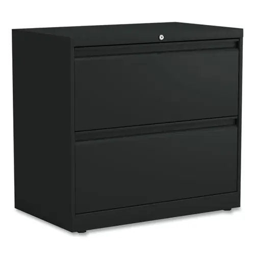 Alera® Lateral File, 2 Legal/Letter-Size File Drawers, Black