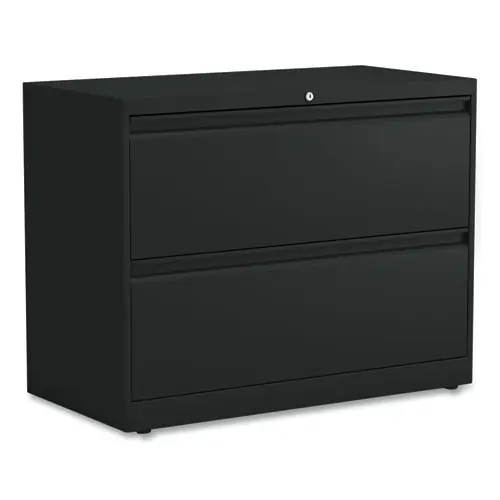 Alera® Lateral File, 2 Legal/Letter-Size File Drawers, Black