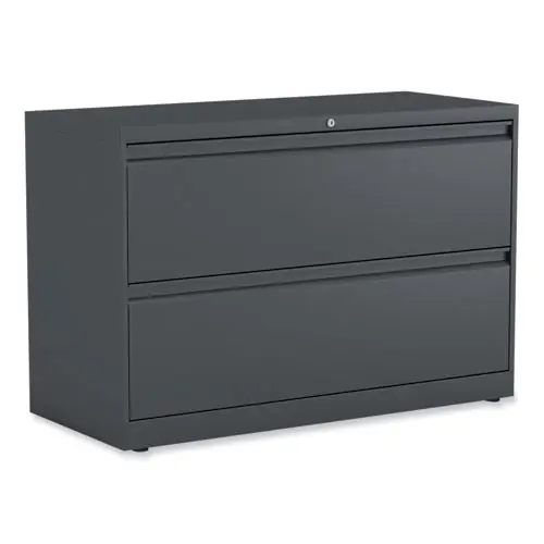 Alera® Lateral File, 2 Legal/Letter-Size File Drawers, Charcoal