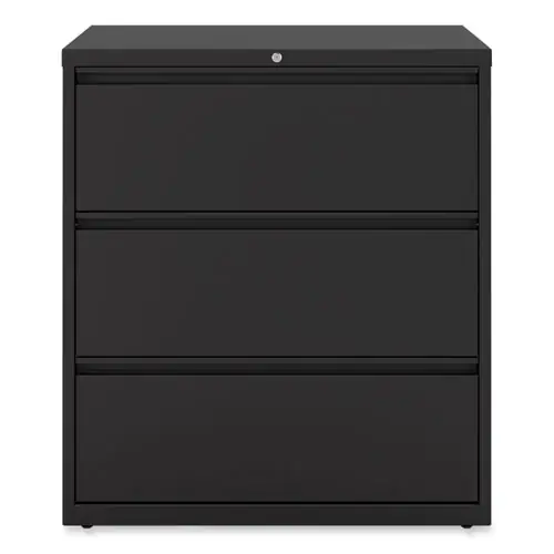 Alera® Lateral File, 3 Legal/Letter/A4/A5-Size File Drawers, Black