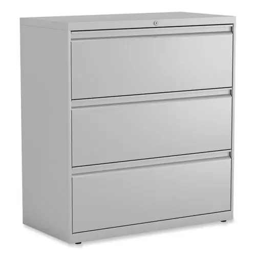 Alera® Lateral File, 3 Legal/Letter/A4/A5-Size File Drawers, Light Gray