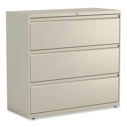 Alera® Lateral File, 3-Drawer, Putty, 42"W x 18.63"D x 40.25"H